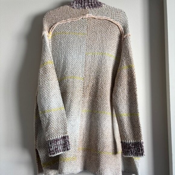 NWT DEX colorblock long cardigan sweater size M - Picture 2 of 6